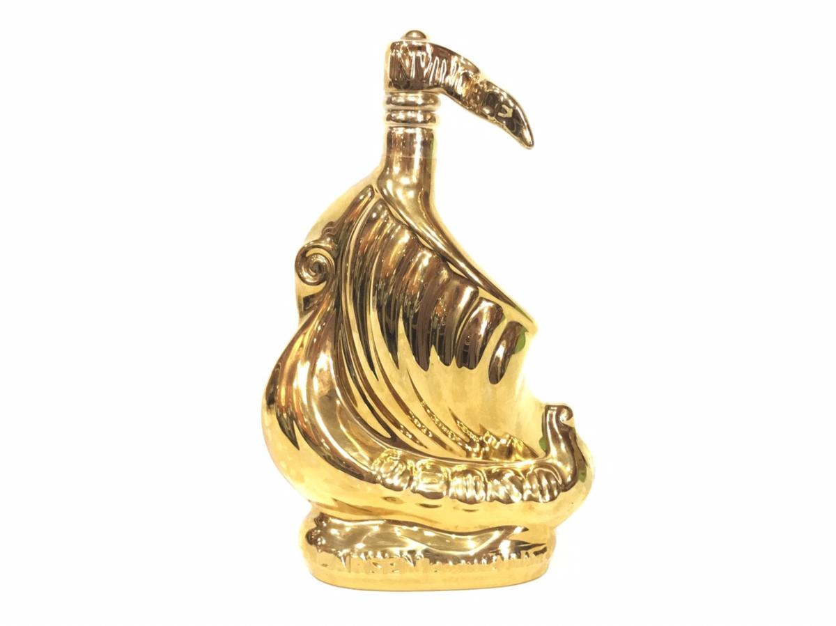 【ブランデー】LARSEN/ラーセン シップボトル 金陶器 コニャック 未開封品 417