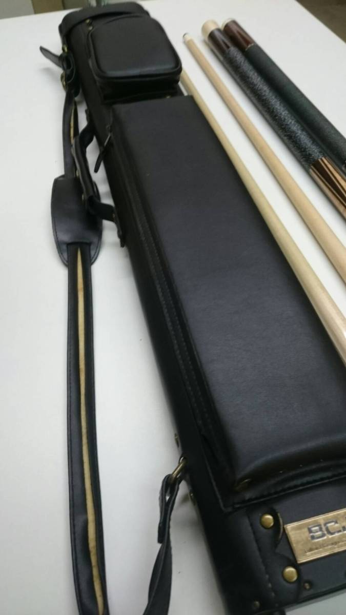 ジャンク ビリヤード キュー メーカー不明 全長約149cm ADAMケース付