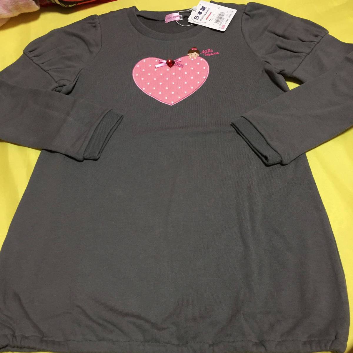 新品タグ付きミキハウスリーナちゃんのトレーナーカットソー130センチ