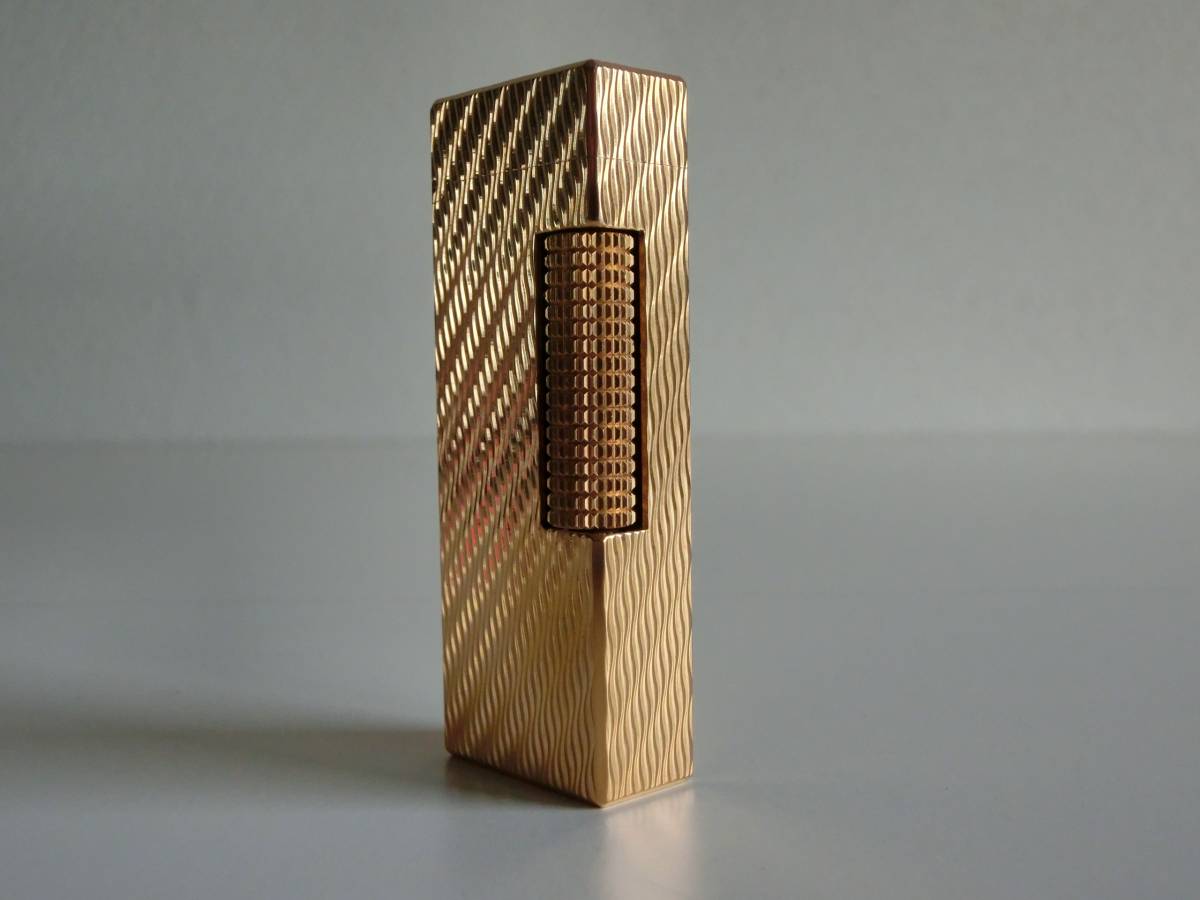 dunhill ダンヒル ガスライター US.RE 24163 ゴールド 着火OK 