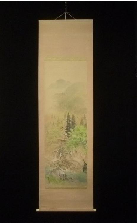 模写⁄橋本雅邦⁄雪中山水人物図⁄山水図⁄雪山訪友