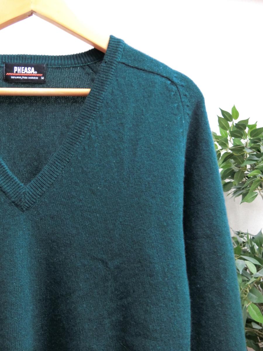Pheasa カシミヤ 100 Vネック ニット セーター グリーン M メンズ It1710 47 Mサイズ 売買されたオークション情報 Yahooの商品情報をアーカイブ公開 オークファン Aucfan Com