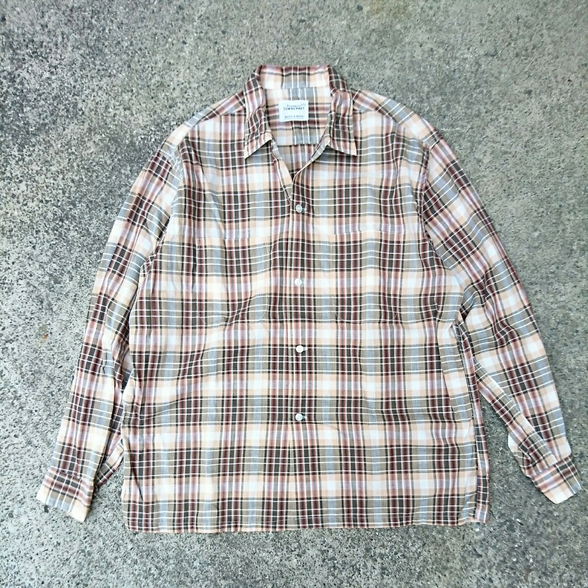 数量限定，品質保証 50 60s ビンテージ タウンクラフト ペニーズ 開襟シャツ チェック Lサイズ 16 TOWNCRAFT PENNY'S VINTAGE USA RRL WAREHOUSE(Lサイズ)｜売買されたオークション情報、yahooの商品情報をアーカイブ公開 - オ 長袖シャツ一般
