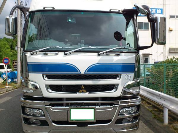 スーパーグレート　メッキ製フロントグリップ左右　純正加工国産