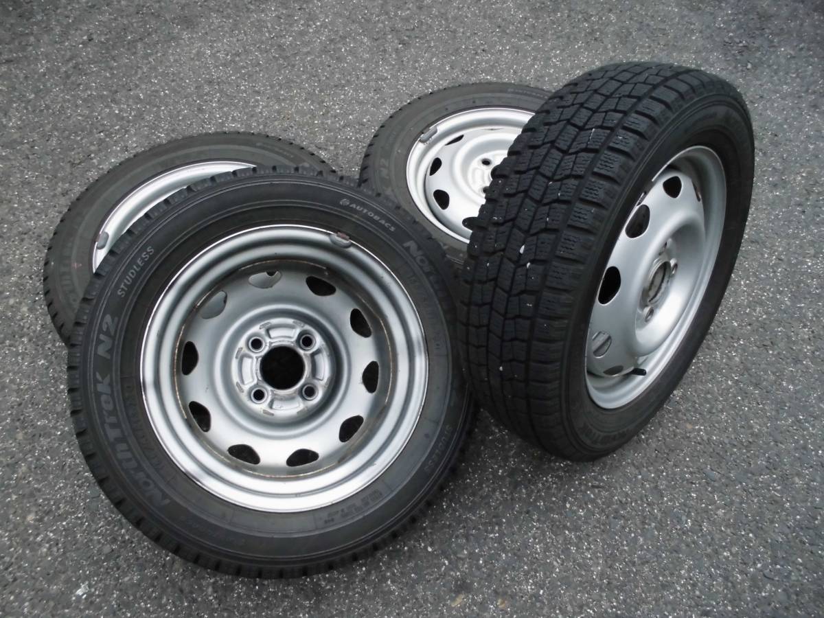 155/65/13 NorthTreｋ N2★スバル純正 PCD100ホイール付き 4本セット　