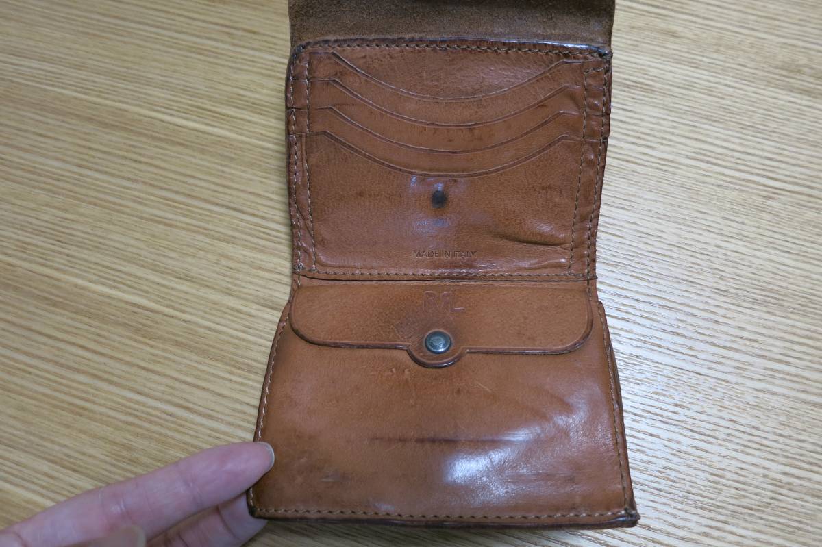 希少】 RRL コンチョ ウォレット 財布 イタリア製 made in italy