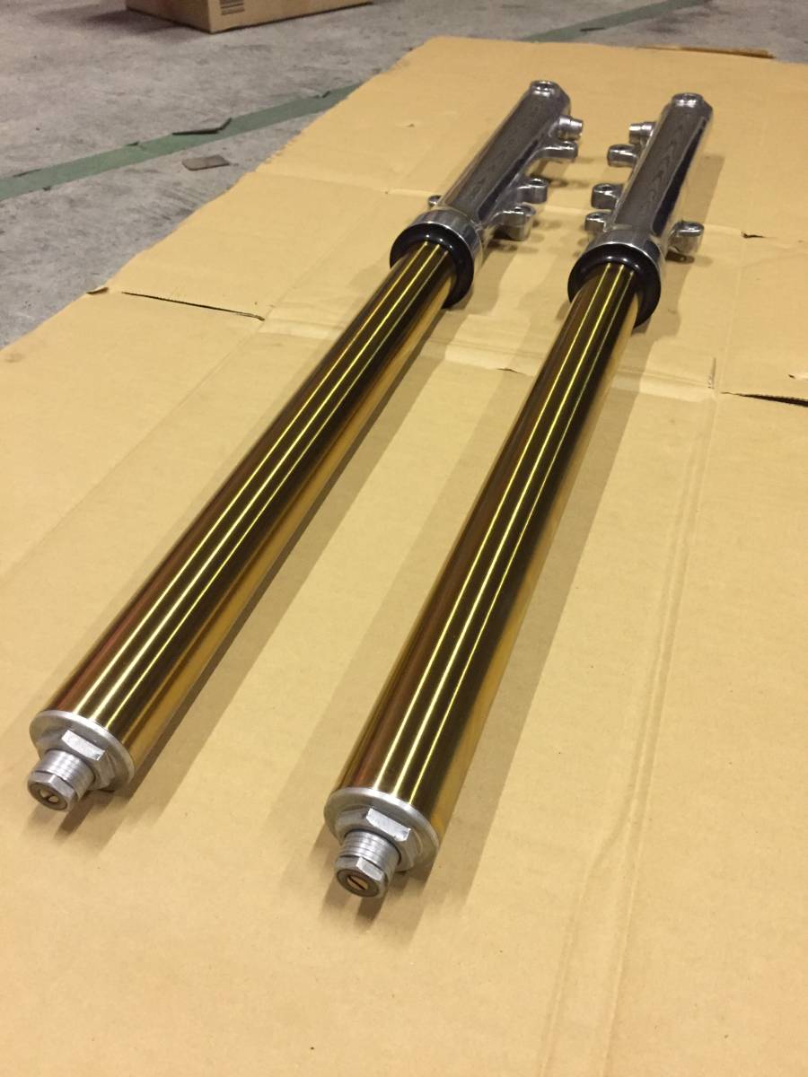 1円売り切り☆XJR1200　フロントフォーク　OH済　新品ゴールドインナーチューブ　4KG　YAMAHA　純正　XJR1300