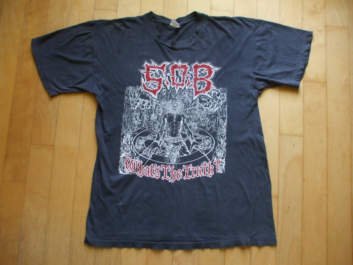 90'S S.O.B ツアー Tシャツ SxOxB outo gism gauze napalm death girnd