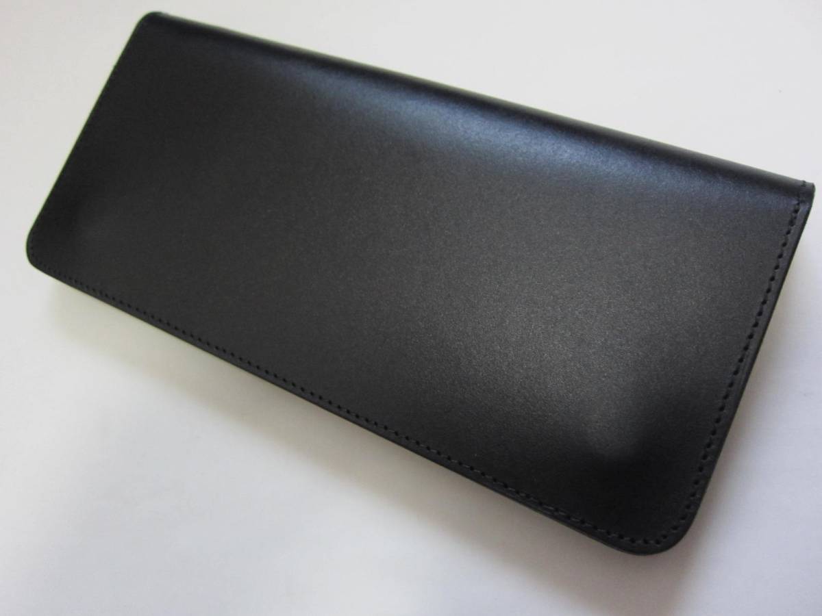 トラッカーロングウォレットE119 ホースレザー 馬革 黒 ハンドメイド バイカーウォレットチェーントラッカーウォレットwaldesホースハイド