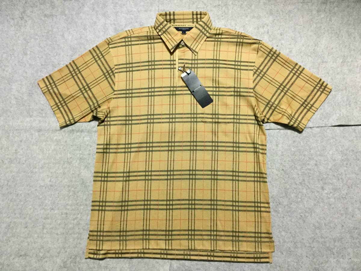 新品、未使用タグ付き　BURBERRY ゴルフ ポロシャツ Мサイズ相当 BURBERRY GOLF バーバリー ゴルフ - ポロシャツ 半袖 新品タグ付き