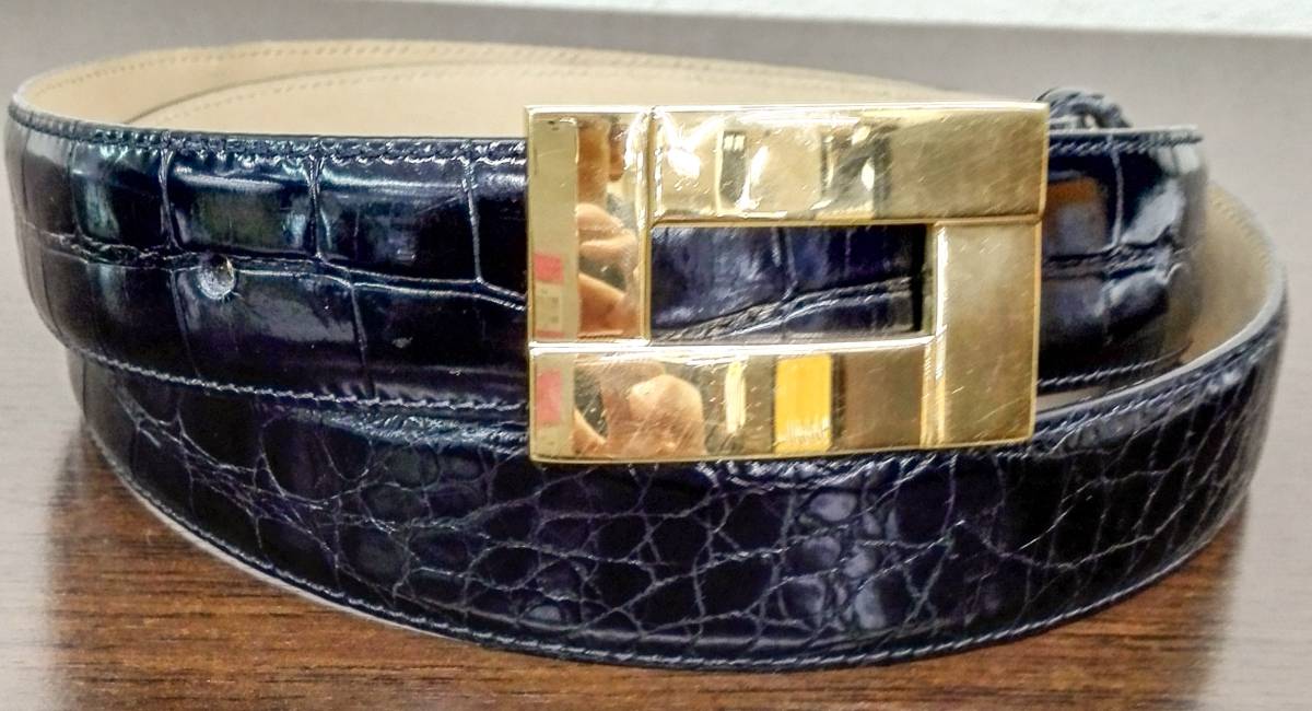 ダンヒル　DUNHILL クロコレザーベルト