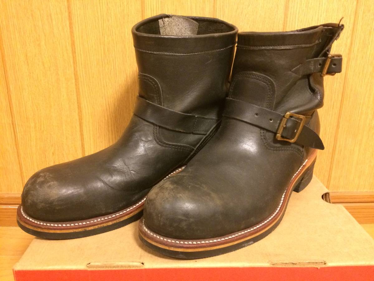 エンジニアブーツ USA製 CHIPPEWAチペワ 90s チペワ 0 7.5E ショート 