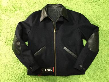 定価4.5万 ROLL ウールメルトン レザー コサック ジャケット M タグ付き　ルイスレザー tenderloin