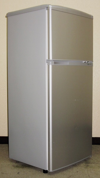 【2015年製】AQUA★コンパクト＆スリム2ドア冷蔵庫109L★シルバー★AQR-111E(7R91228)