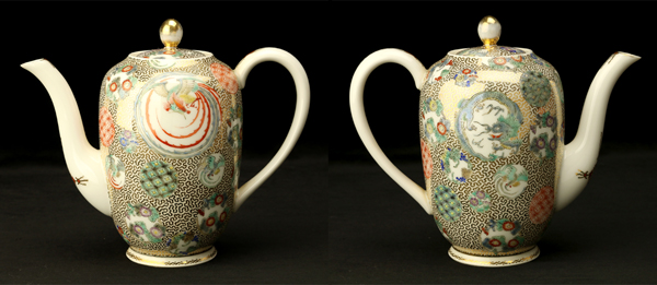 【うぶ荷】旧蔵品 極上 有田焼錦絵珈琲茶碗12客他ティーセット一式揃 共箱