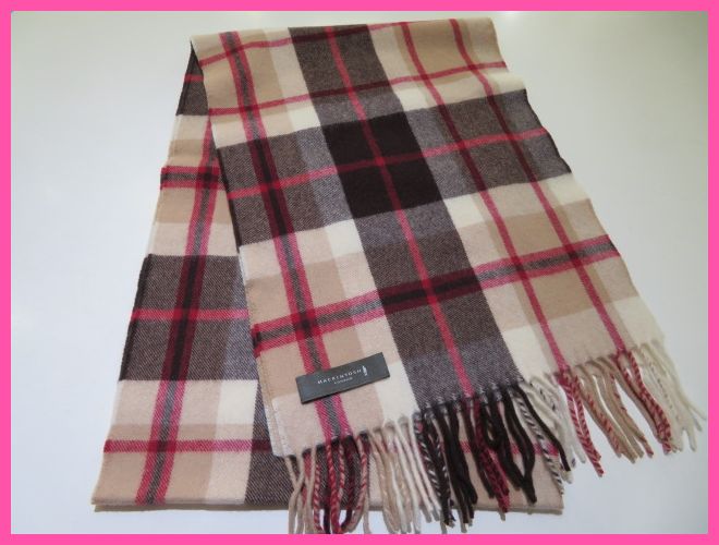 極上品 マッキントッシュ カシミヤマフラー