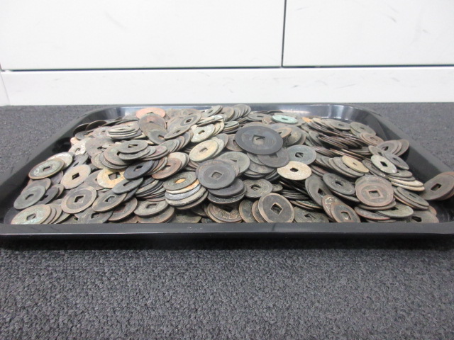 寛永通宝 穴あき銭 大量まとめ 約4.4kg □1105-2□