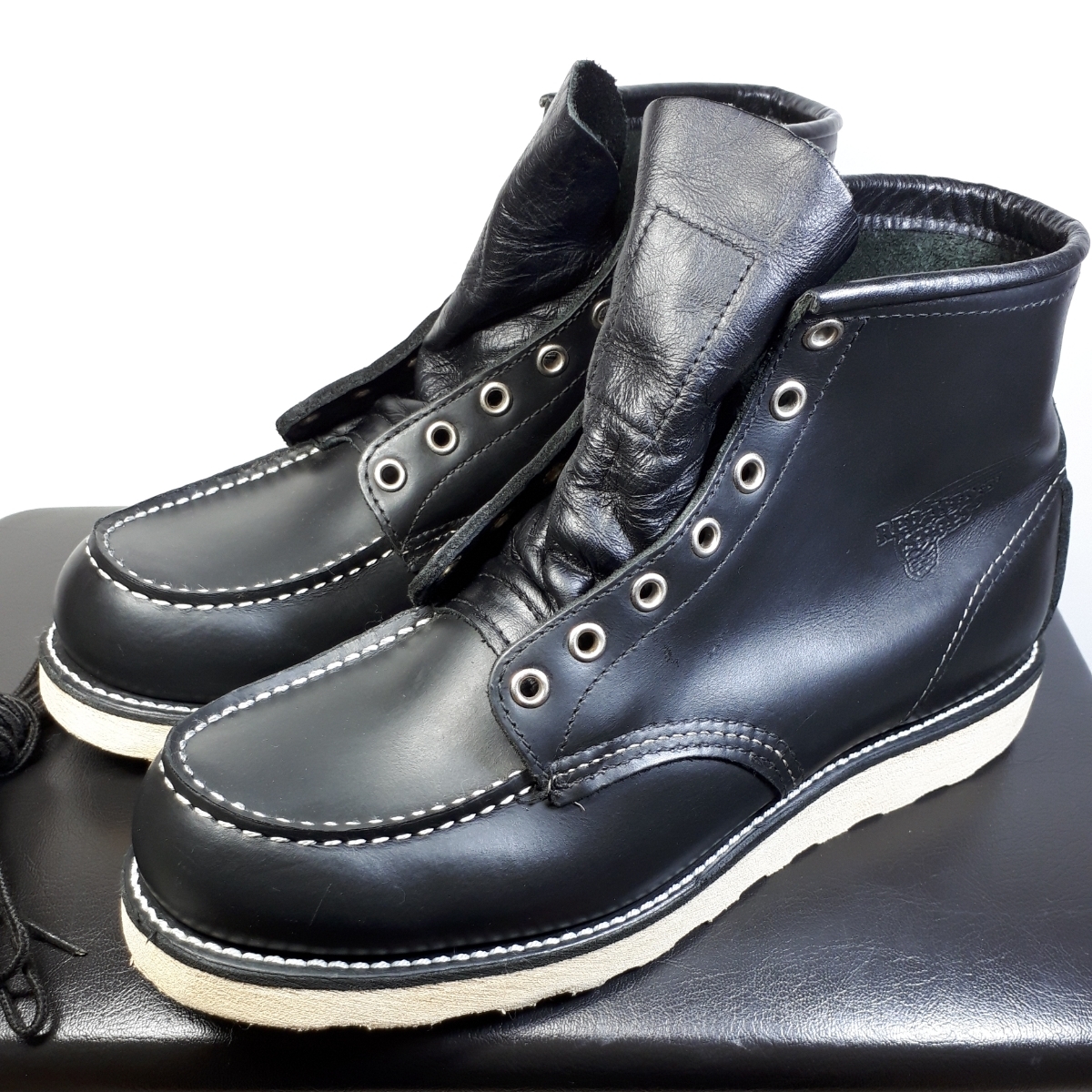 メンズ RED WING レッドウィング 8130 モックトゥ ブラック US9.5