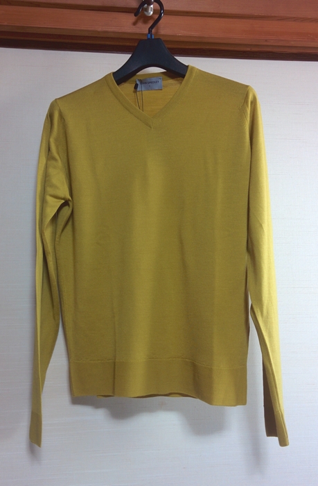 John Smedley メリノウール　Vネックニット　A3834　サイズS