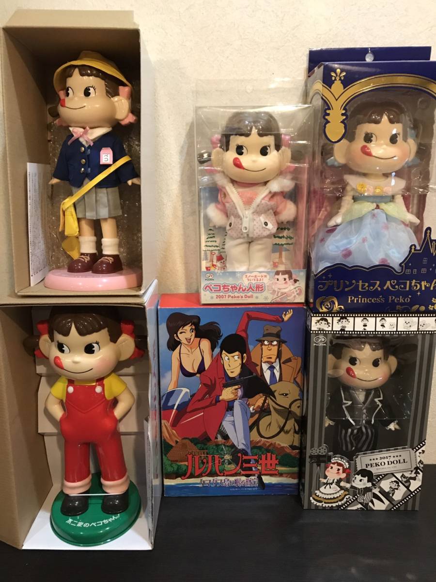 ■3.5 良品　ペコちゃん　5種　幼稚園ぺこちゃんなど　限定品