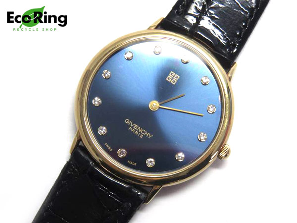 1円 ジャンク品 ジバンシィ K18YG ケース クォーツ メンズ腕時計 DT179