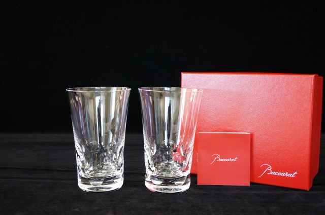 【未使用　美品】バカラ ベルーガ ハイボールタンブラー 2個 箱付き ペア 番号S1509