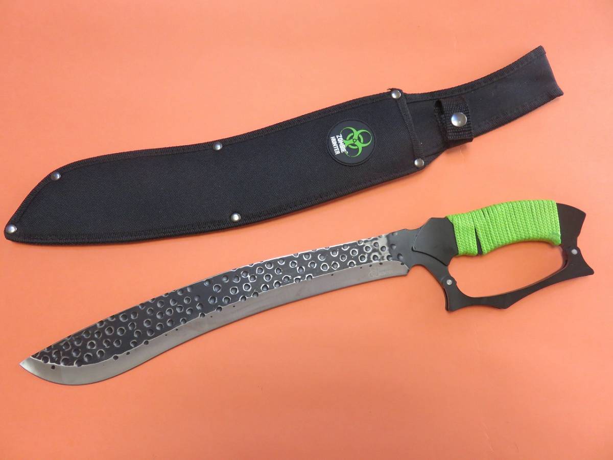 草刈り鉈　マチェット　藪漕ぎ　枝打ち　鎌　斧　山刀　登録不要　園芸　農業　林業　ガード付き　Z-HUNTER