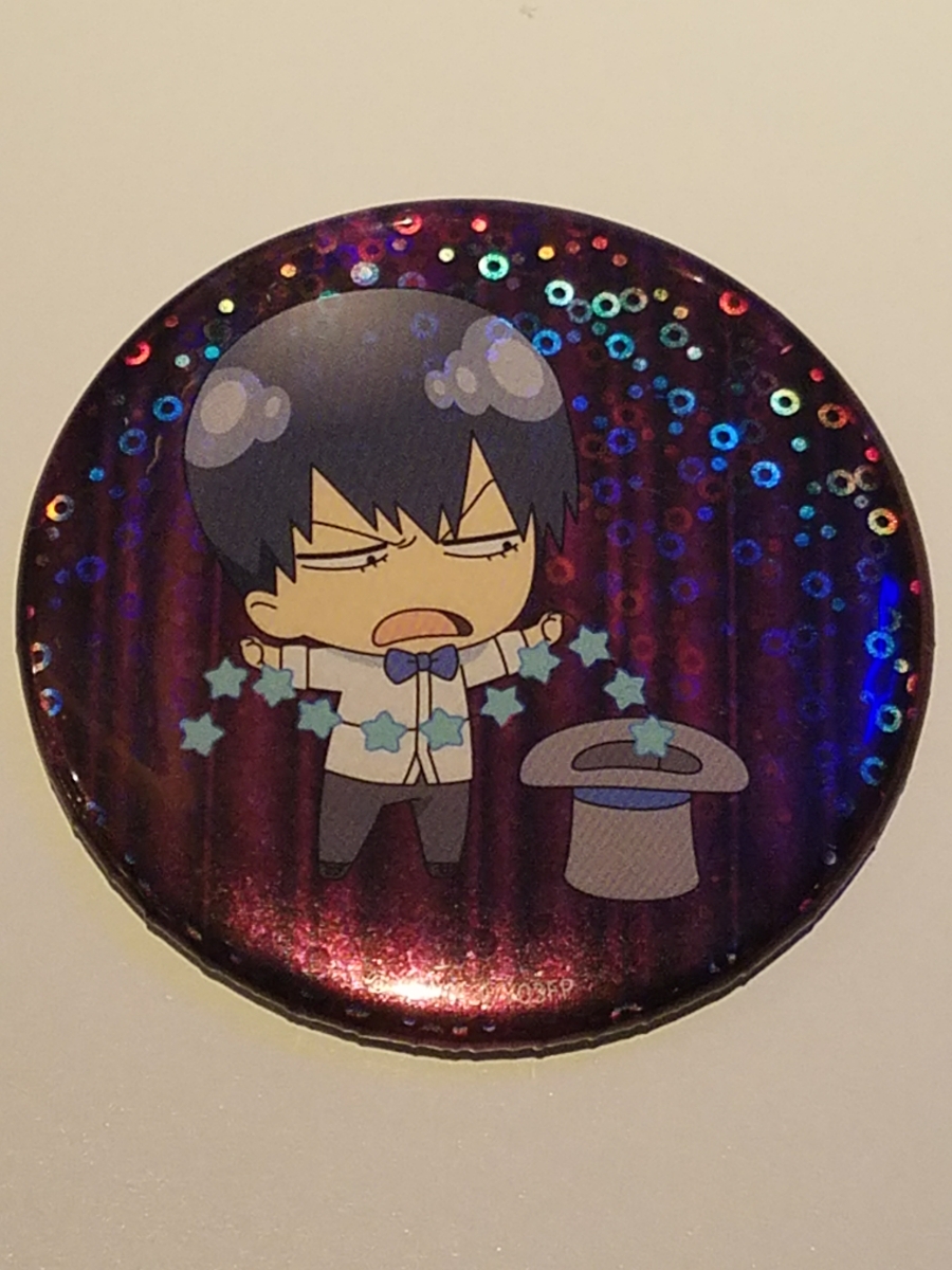 弱虫ペダル AGF トムス 缶バッジ ホロ 荒北靖友