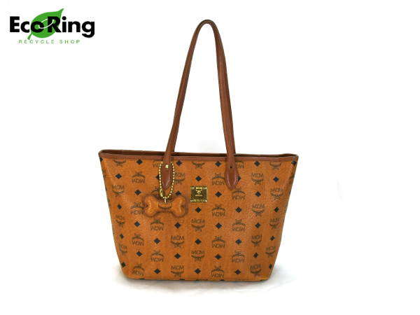 1円 MCM ショルダーバック トートバッグ ブラウン CG511