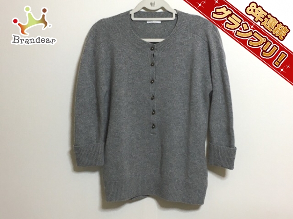 送料無料，大人気 クロエ Chloe トップス 七分袖セーター サイズS グレー レディース(セーター)｜売買されたオークション情報、yahooの商品情報をアーカイブ公開 - オークファン トップス