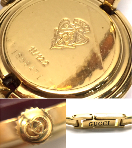 グッチ GUCCI 11/12.2 クォーツ バングル ウォッチ 時計 レディース
