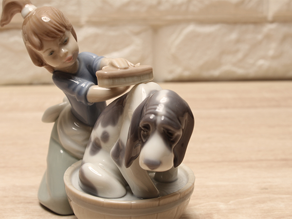 LLADRO リヤドロ きれいにしましょうね フィギュリン ◎ Lladro