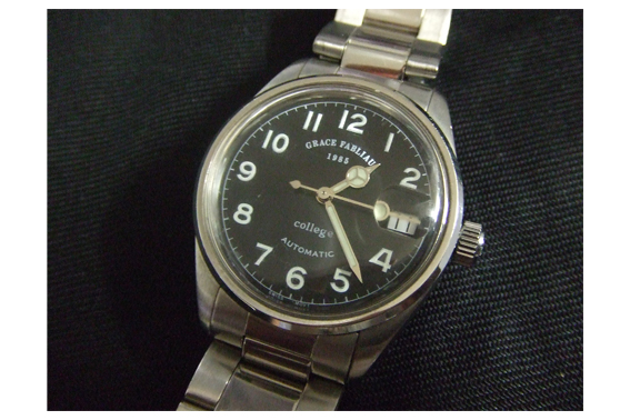 グレース　ファブリオ☆自動巻き☆カレッジ☆裏スケルトン☆メンズ☆スイス製☆