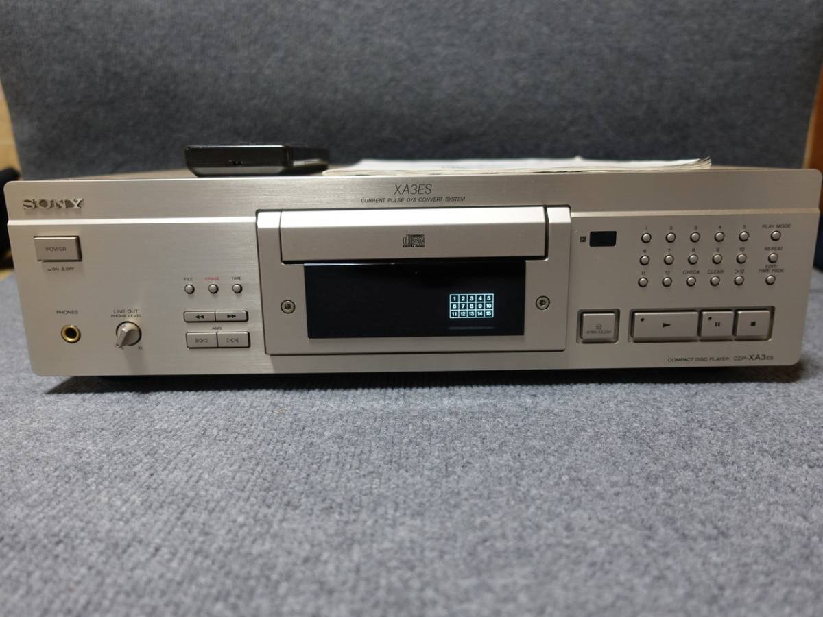 SONY CDP-XA3ES 外観美品 ジャンク扱い リモコン 取説あり