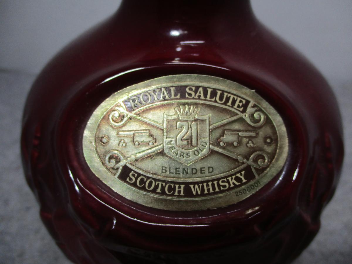 21年 ROYAL ロイヤルサルート SALUTE 古酒 ウイスキー 1000ml ⑥ 店舗