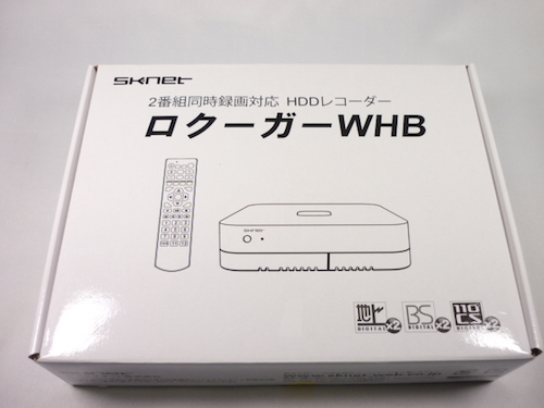 ジャンク扱い/訳あり品◇エスケイネット 2番組同時録画対応 1TB HDDレコーダー ロクーガ WHB SK-RKWHB1◇
