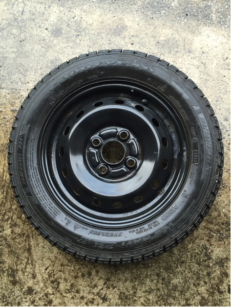 中古 バリ山 155/65R13 73Q 鉄ホーイル・激安!!4本セット価格 155 