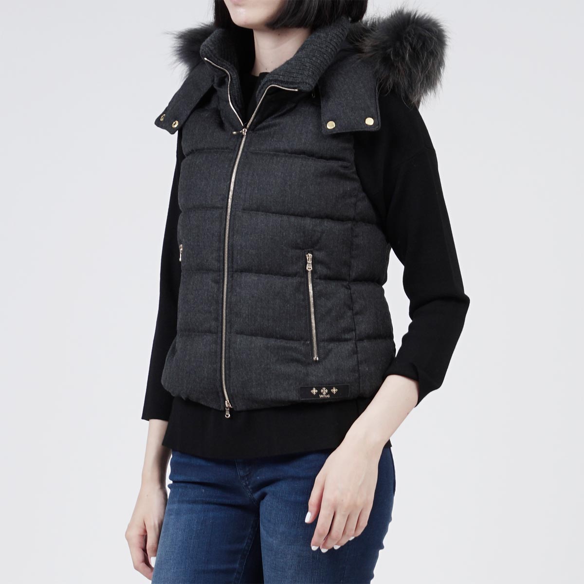 定価108，000円 新品☆ TATRAS ファー付き ダウンベスト LUSERA ルセラ  