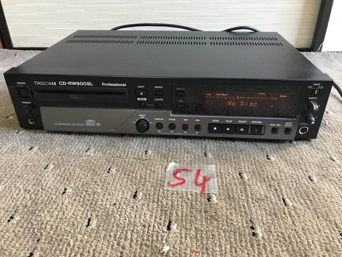 ★54　TASCAM CD-RW900SL 業務用CDレコーダー