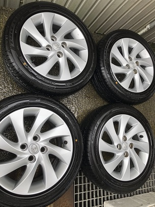 トヨタ純正ホイール＆タイヤ4本セット！185/55R15 2016年製造 バリ山