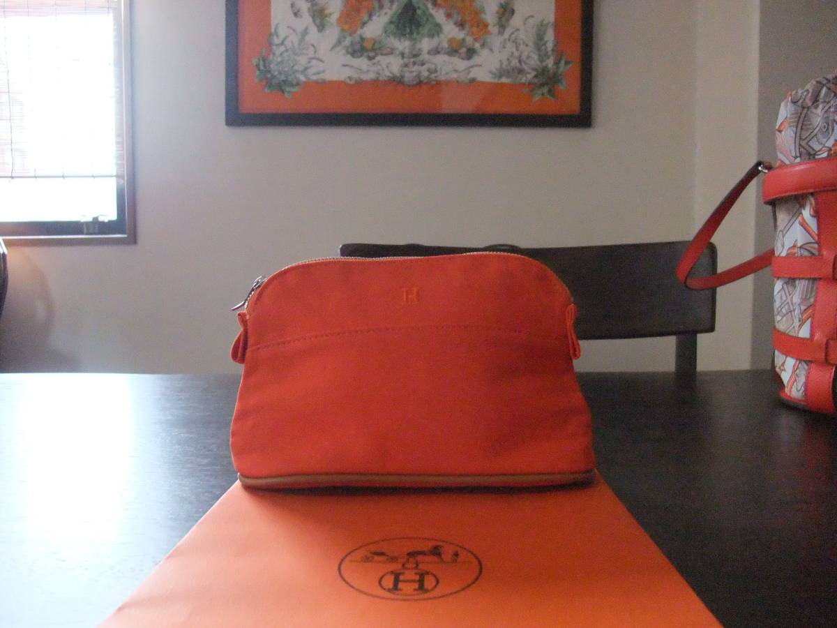 ☆新品☆HERMES ポリード ポーチ オレンジ HERMES ボリード 