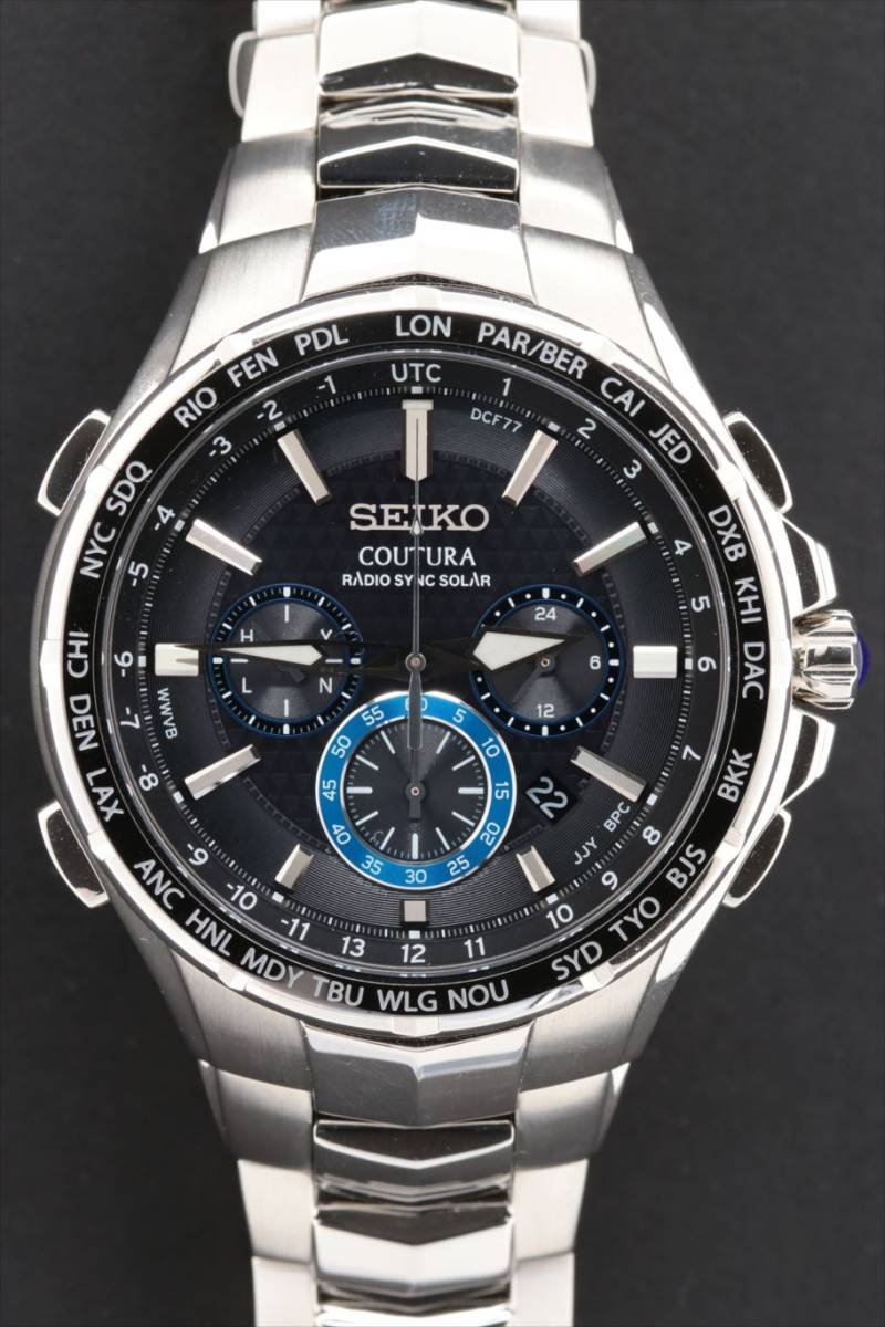 セイコー SEIKO コーチュラ SSG009 8B92-0AL0 ソーラー 電波 メンズ