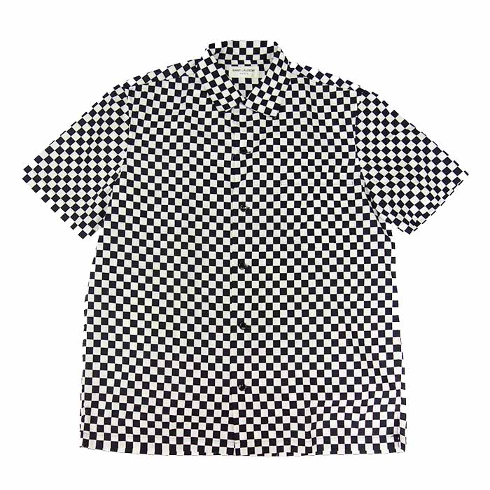 SANIT LAURENT PARIS サンローランパリ 16SS チェッカー柄シャツ