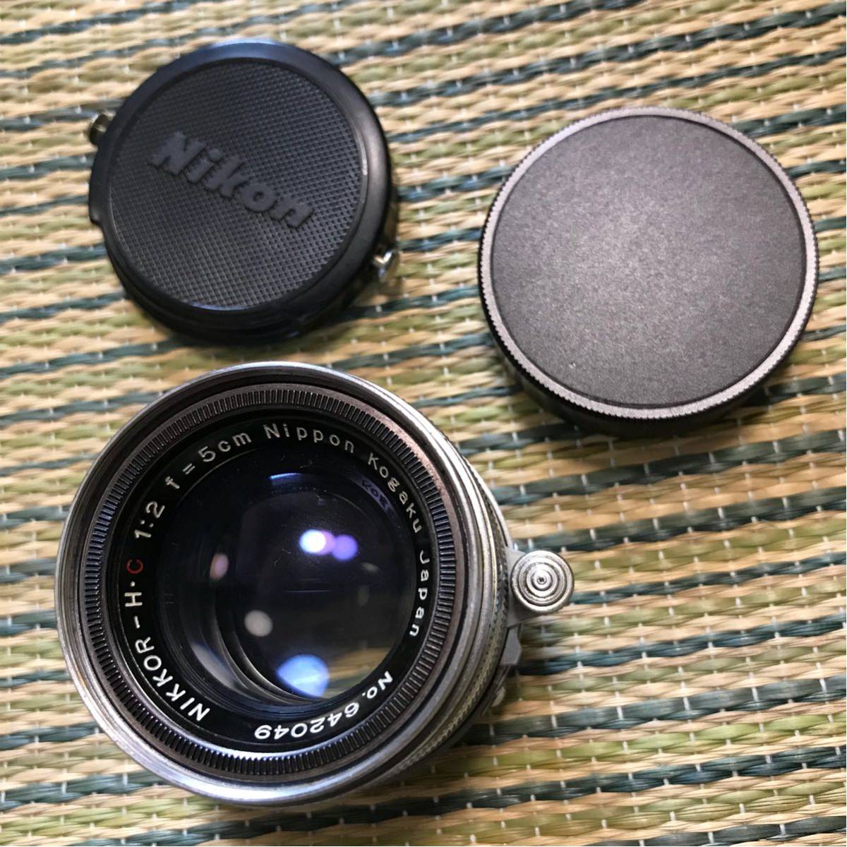 NIKON Nippon Kogaku Nikkor-H.C 5cm 50mm f2 ライカLマウント ニコン
