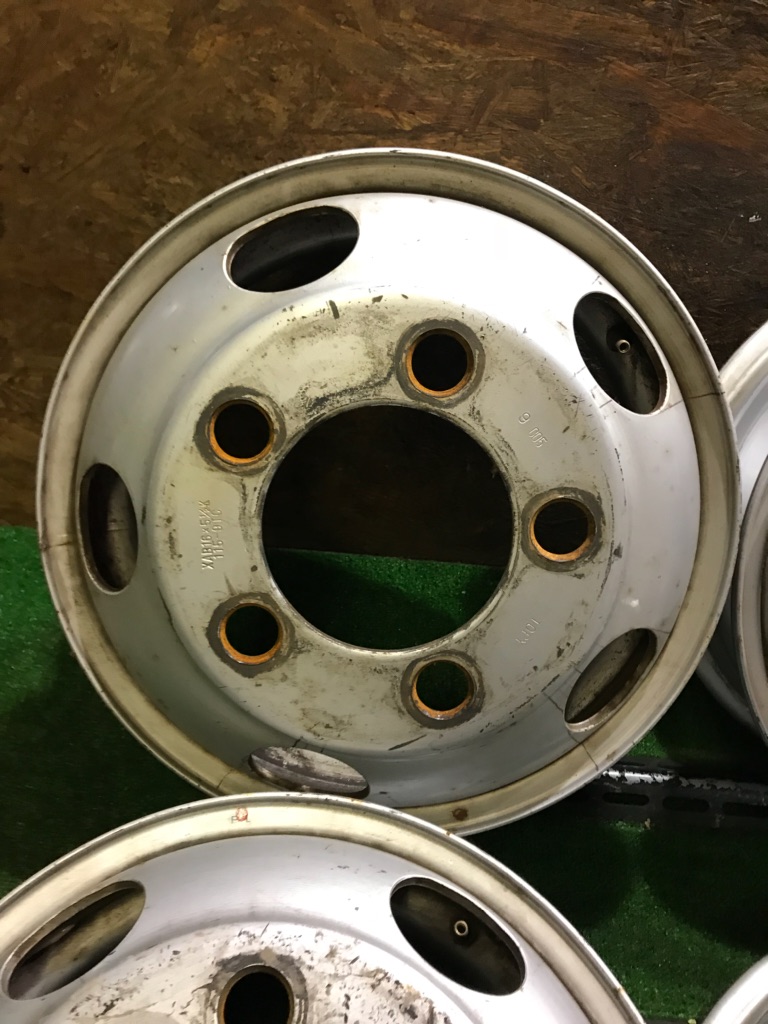 TOPY トラック用鉄ホイール XAB16×5.5K 115-9TC 6本Set 三菱キャンター