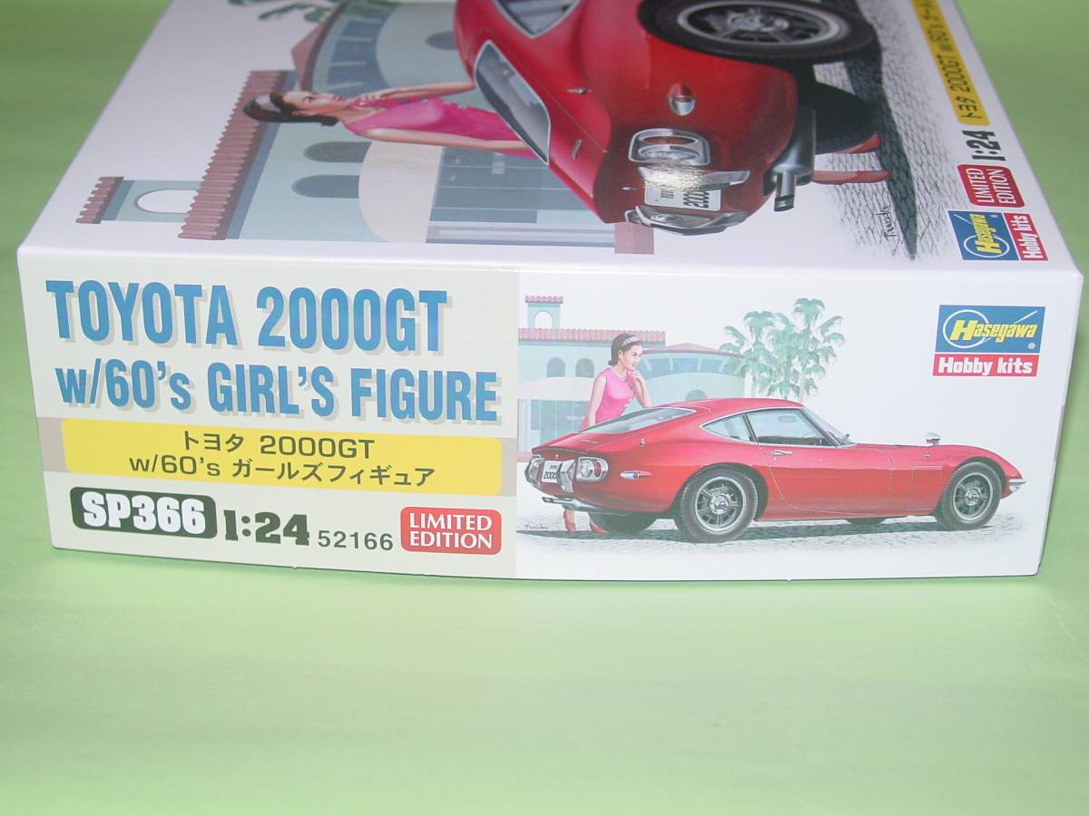 トヨタ 2000GT ハセガワ Hasegawa w&frasl;60sガールズ Model 1/24 ハセガワ SP366 トヨタ2000GT w/60’s ガールズフィギュア
