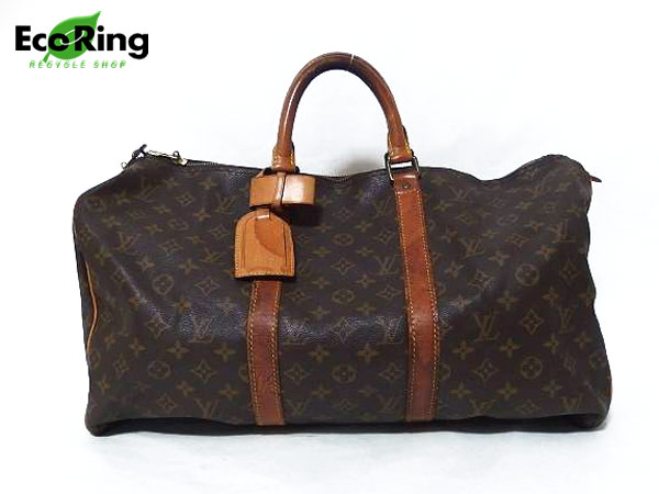 1円 ヴィトン M41426 モノグラム キーポル50 ボストンバッグ BG238