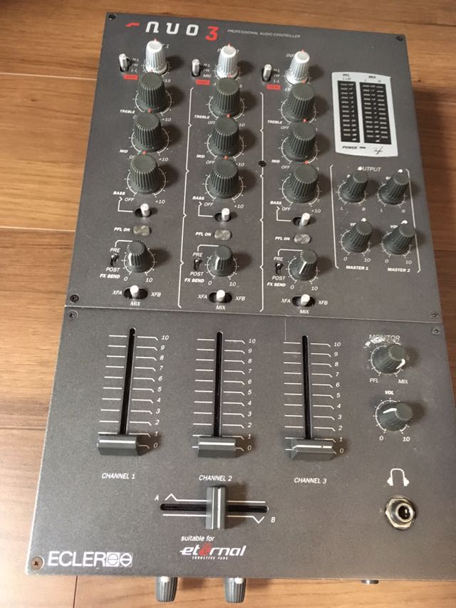 ECLER⁄エクラー nuo3 アナログ DJミキサー 高音質 3ch ECLER(エクラー