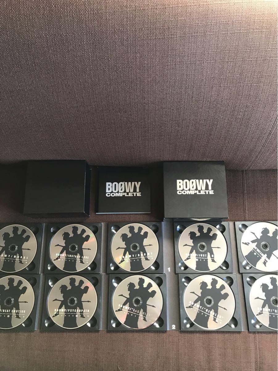 BOOWYコンプリート初回盤 入荷時の段ボール付き BOOWY COMPLETE BOΦWY