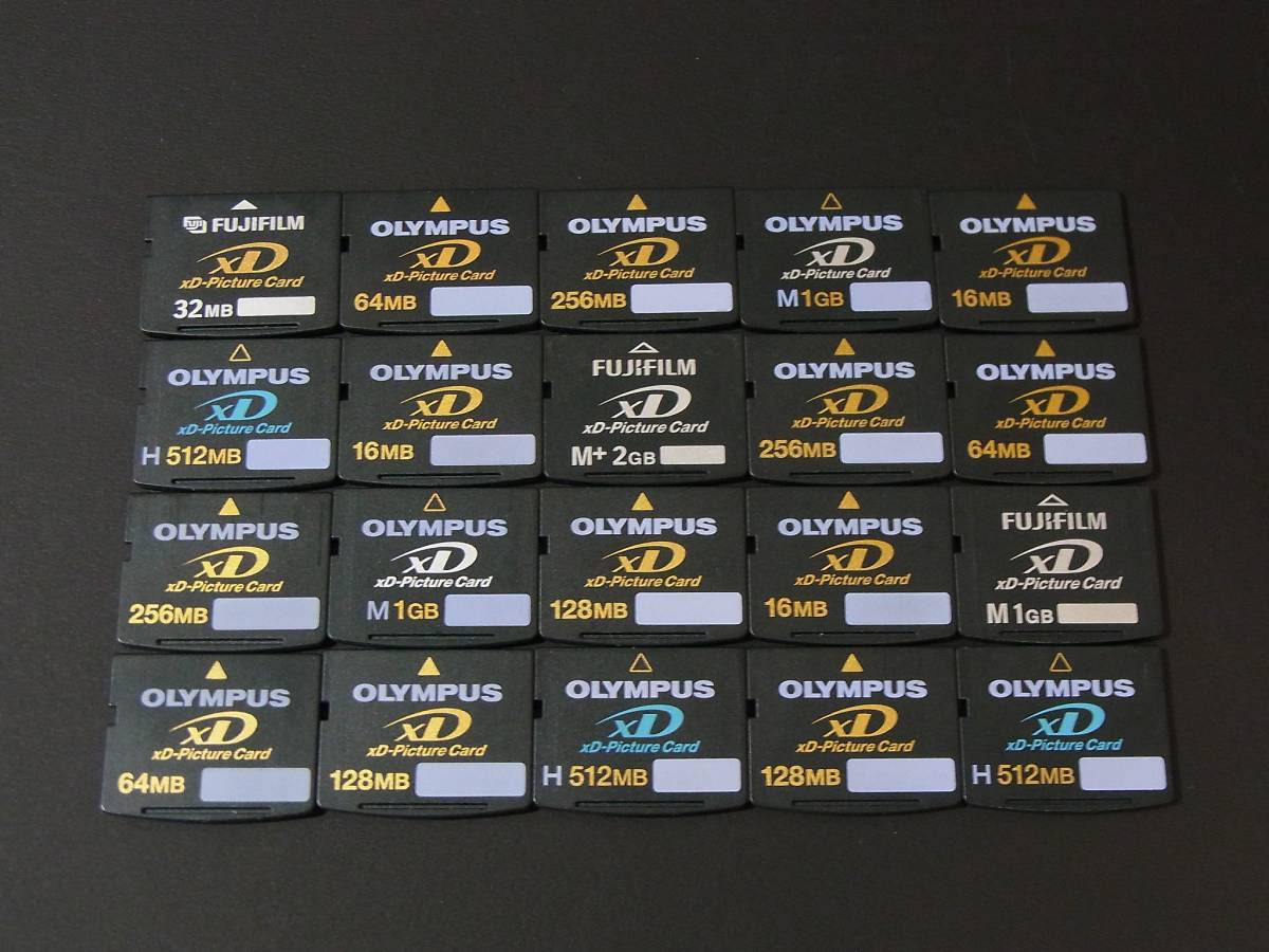 [A38] XDピクチャーカード 16MB/32MB/64MB/128MB/256MB/512MB/1GB/2GB メーカー/容量 色々 xd-Picture メモリー 20枚セット まとめて